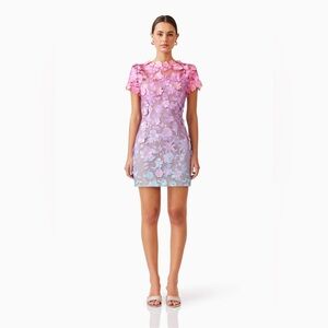 Elliatt Elle Mini Dress in Pink & Blue Ombre